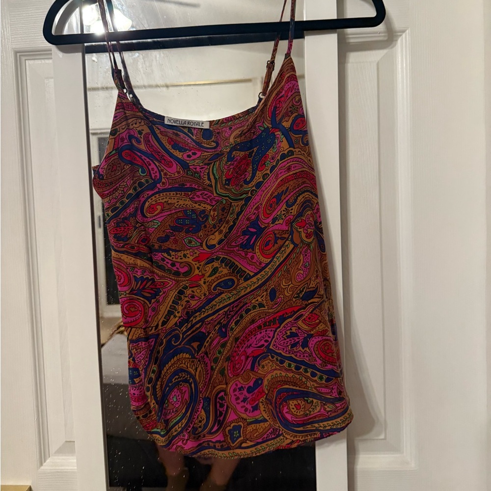 Novella Royale Red and Purple Fitted Camisole